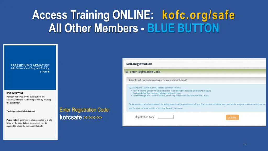 access training online kofc org safe all other