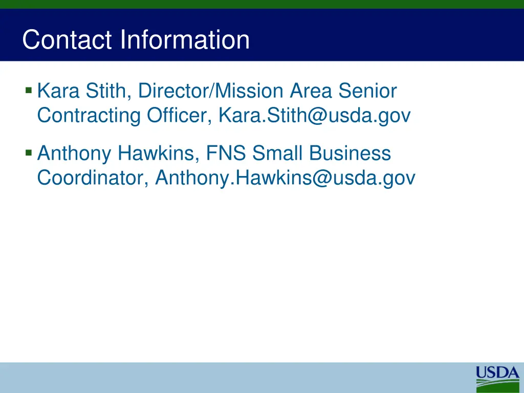 contact information