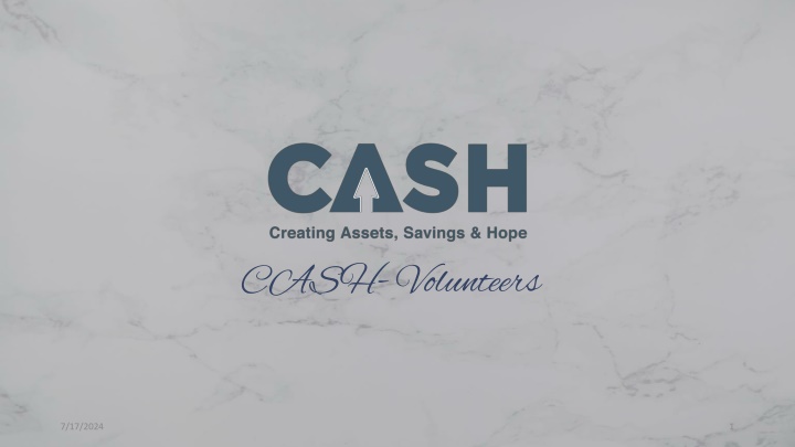 cash volunteers