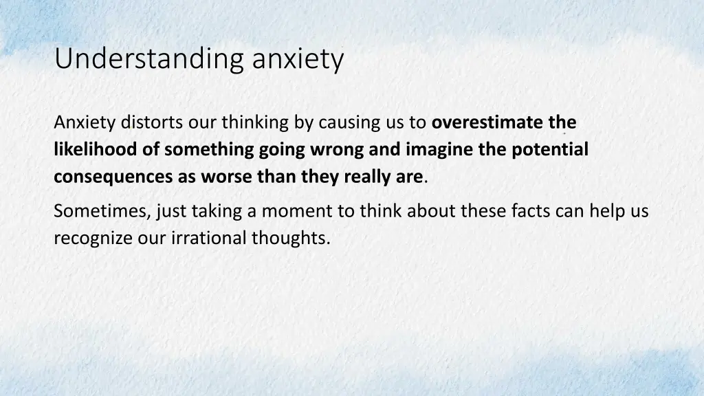 understanding anxiety 1