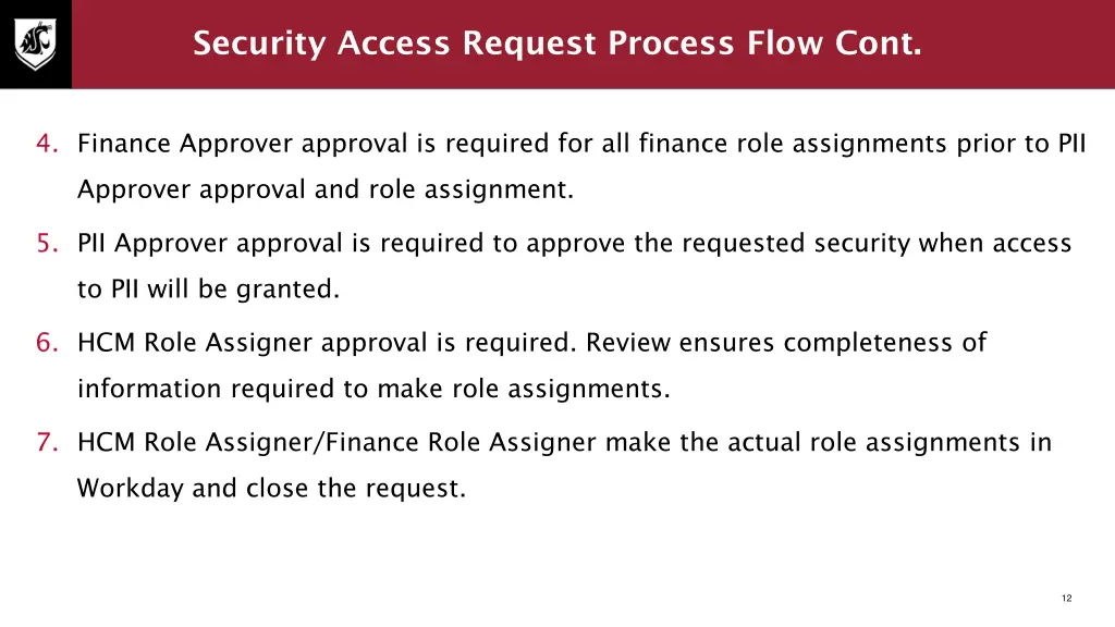 security access request process flow cont