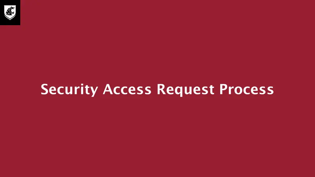 security access request process