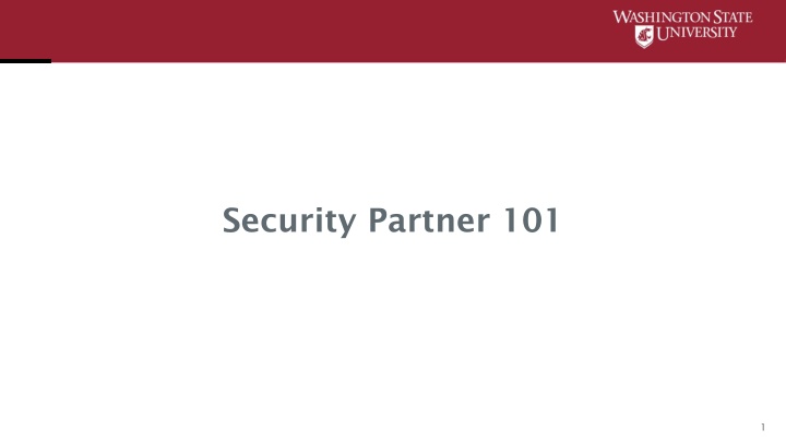 security partner 101