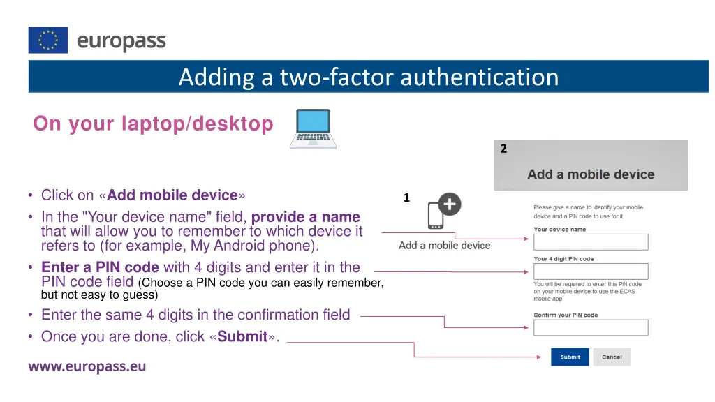 adding a two factor authentication 1