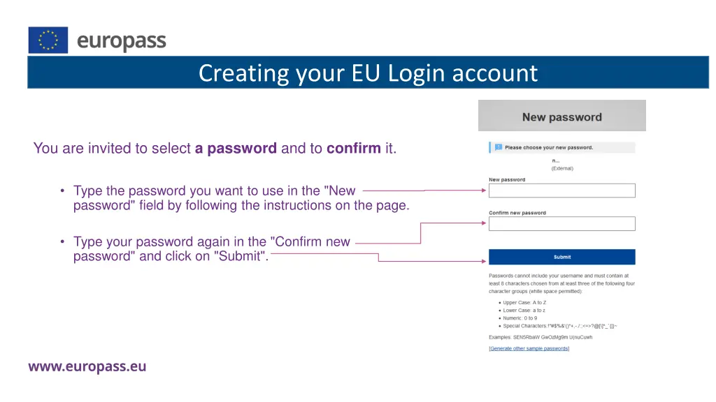 creating your eu login account 3