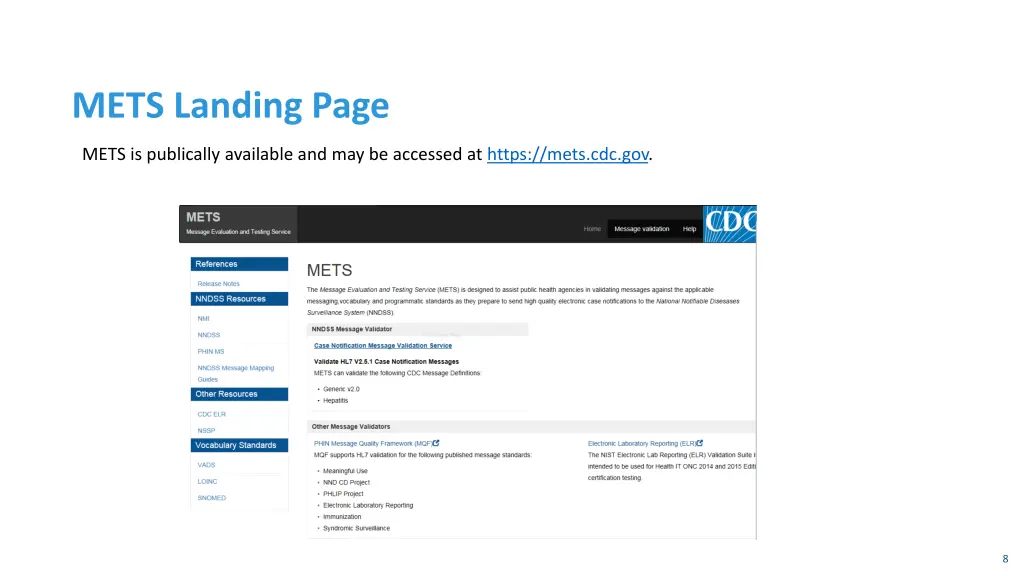 mets landing page