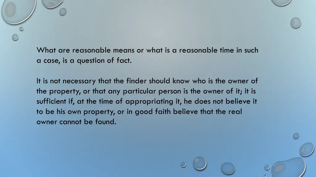 what are reasonable means or what is a reasonable