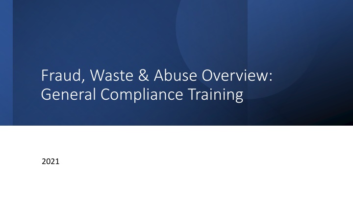 fraud waste abuse overview general compliance