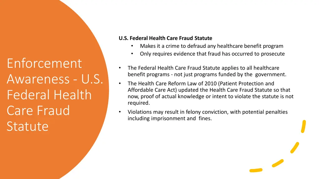 u s federal health care fraud statute makes