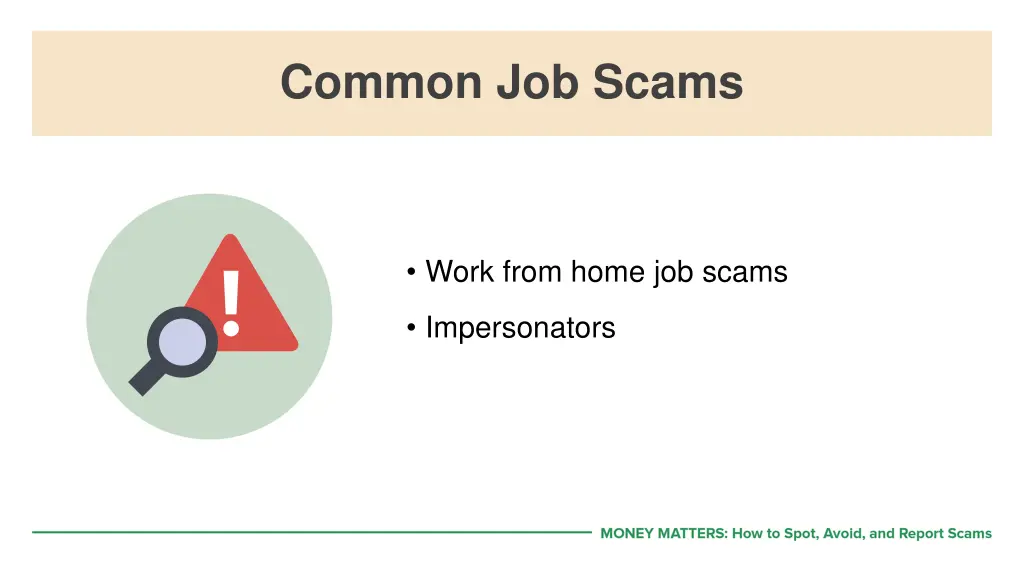 common job scams