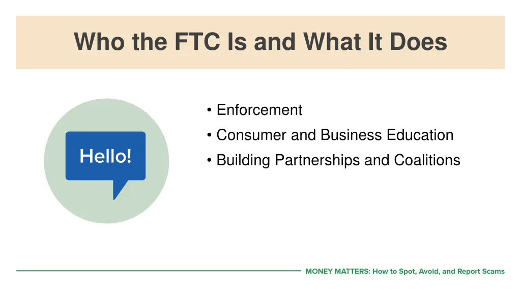 who the ftc is and what it does