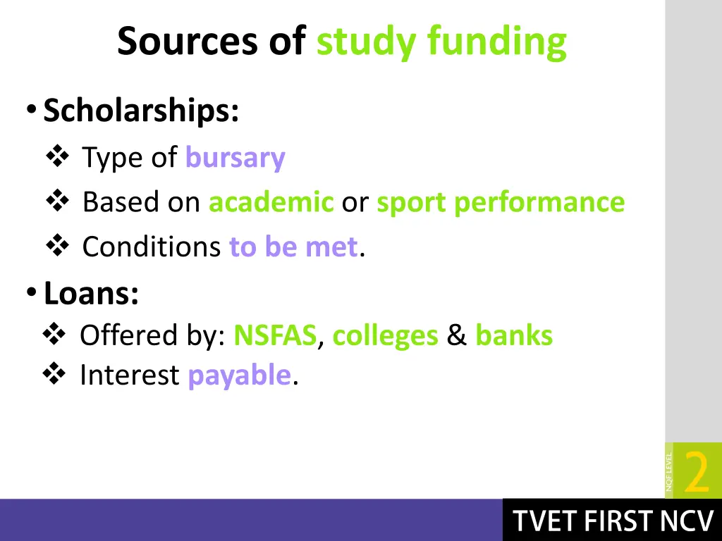 sources of study funding 1