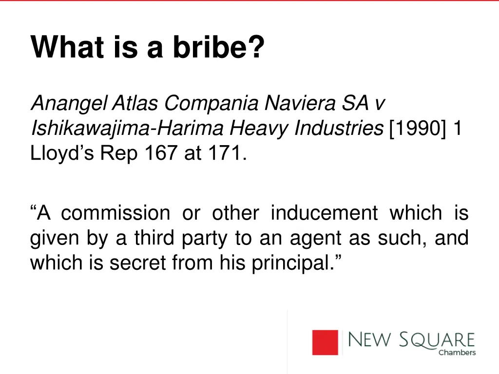 what is a bribe