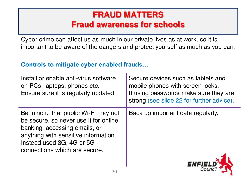 fraud matters fraud awareness for schools 15