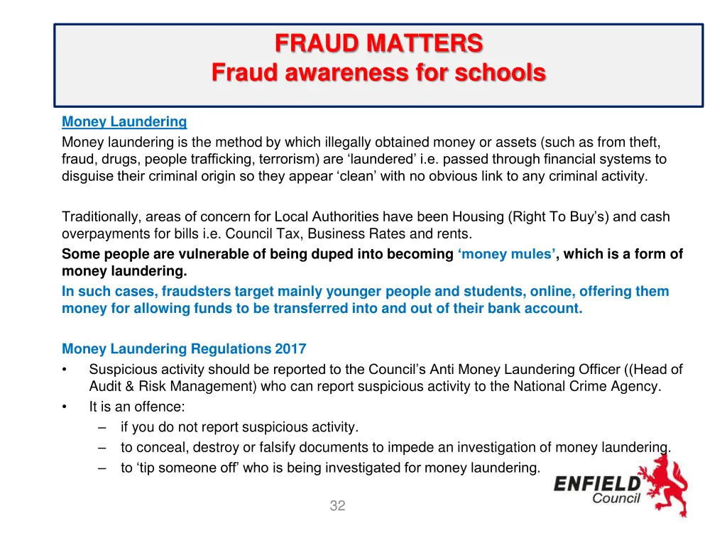 fraud matters fraud awareness for schools 27