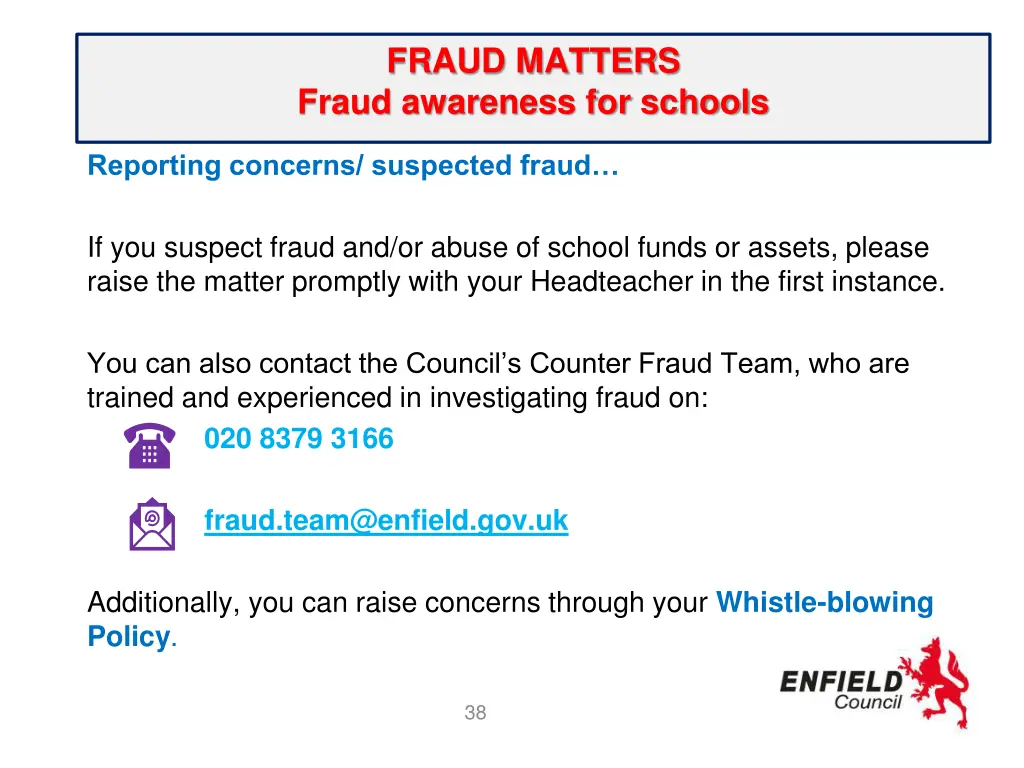 fraud matters fraud awareness for schools 33