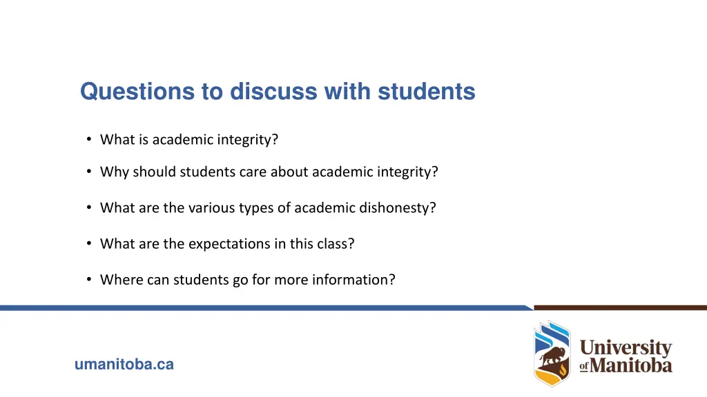 questions to discuss with students