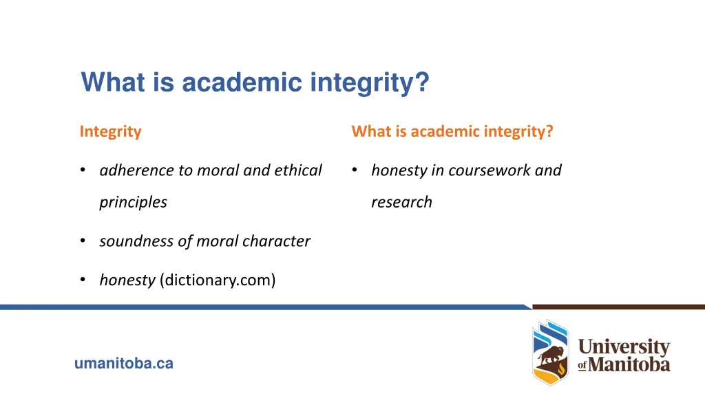 what is academic integrity 1