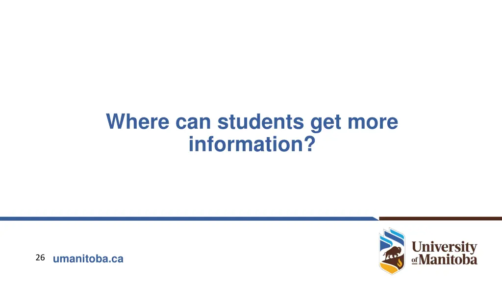 where can students get more information