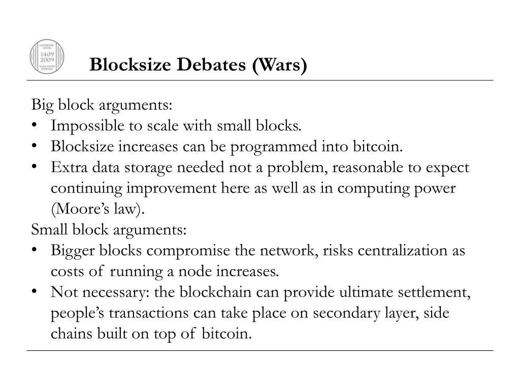 blocksize debates wars