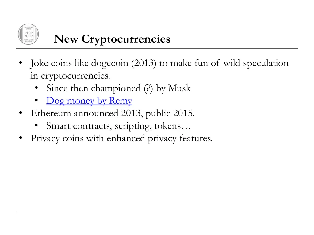 new cryptocurrencies