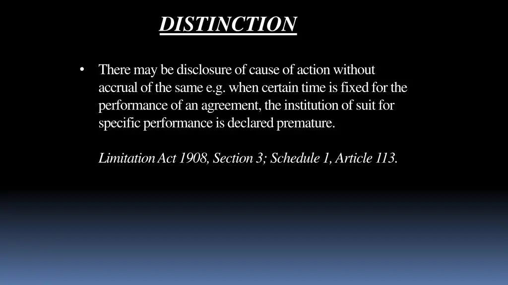 distinction