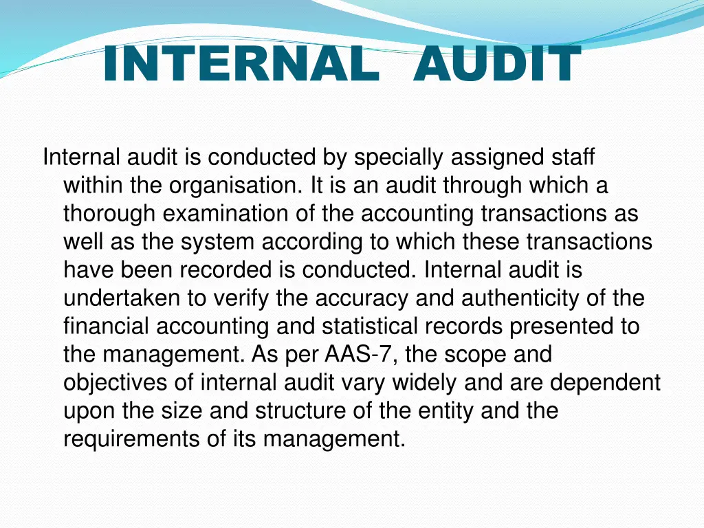 internal audit