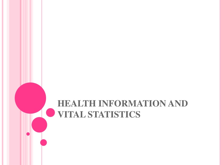 health information and vital statistics