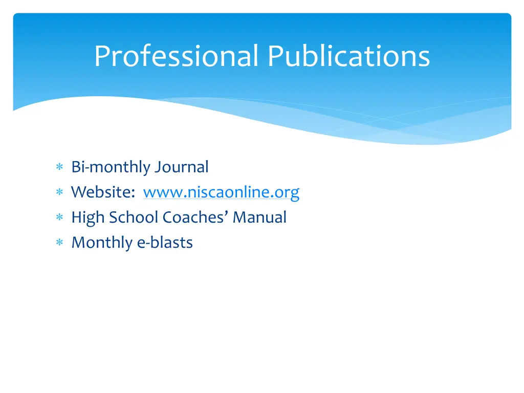 professional publications