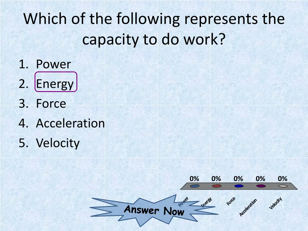 which of the following represents the capacity