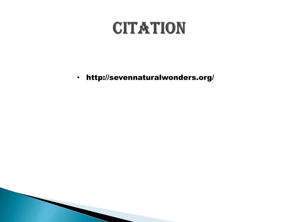 http sevennaturalwonders org