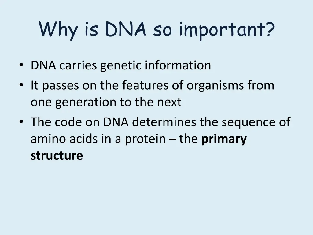 why is dna so important