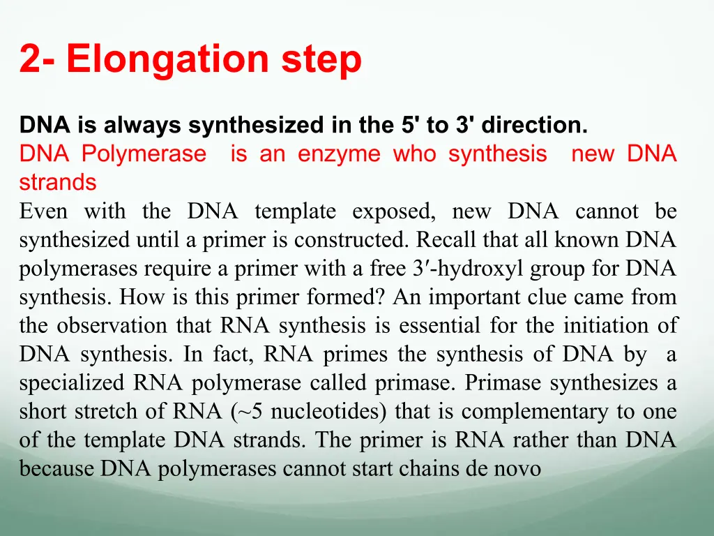 2 elongation step