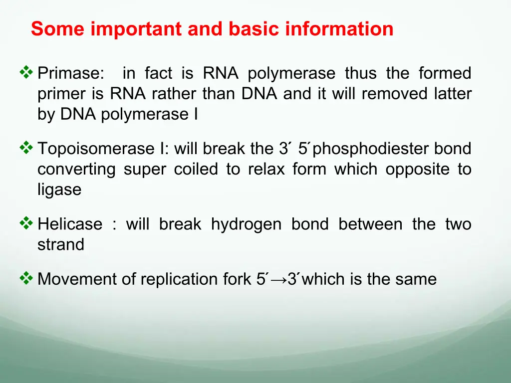 some important and basic information