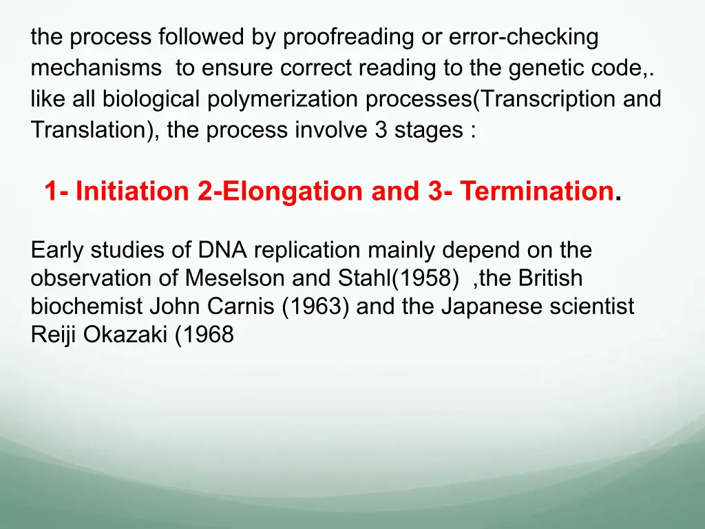 the process followed by proofreading or error