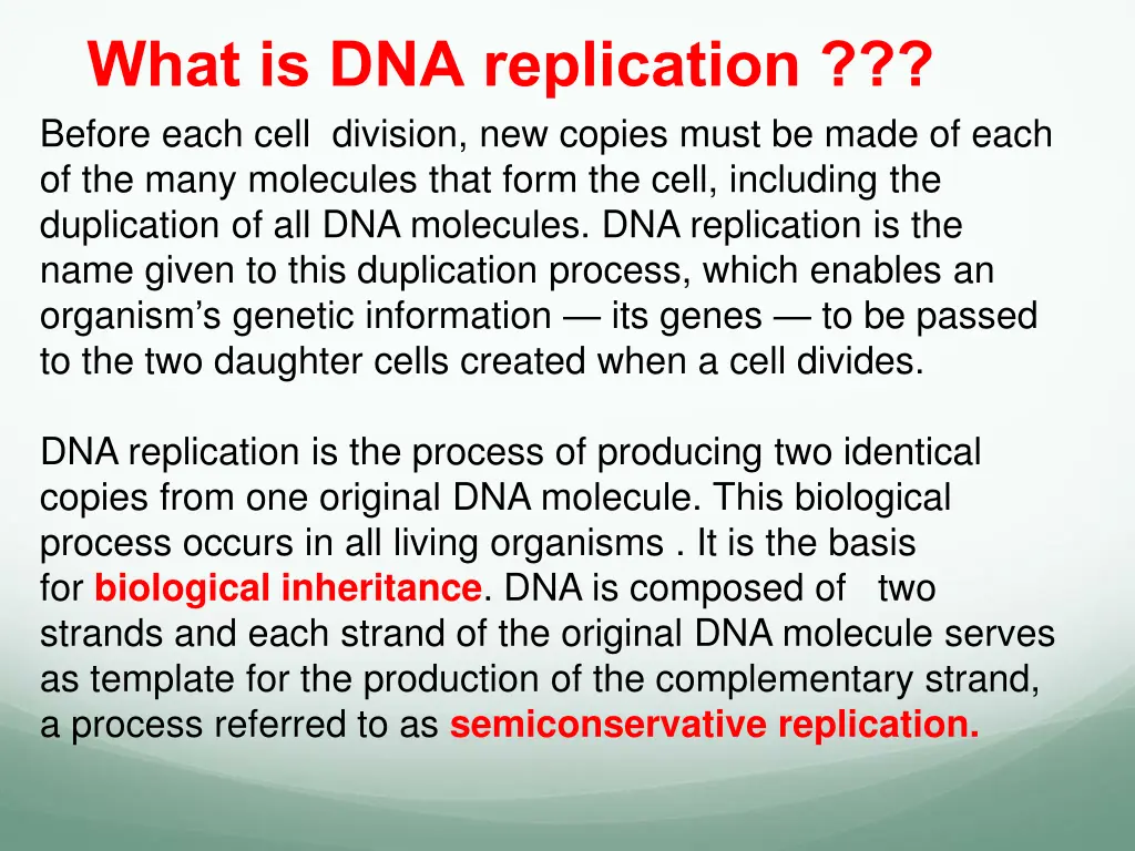 what is dna replication before each cell division