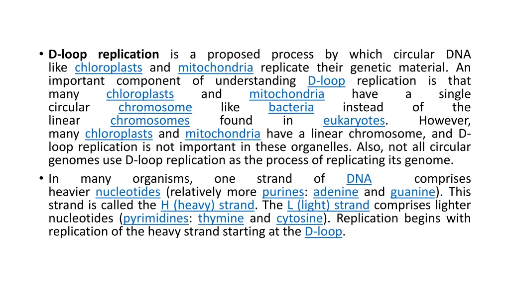 d loop replication is a proposed process by which