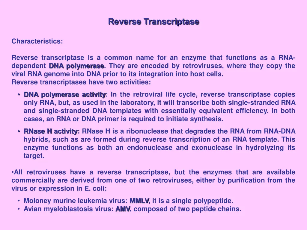 reverse transcriptase 1