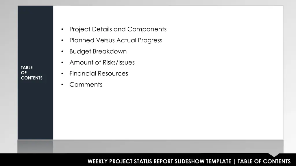 project details and components