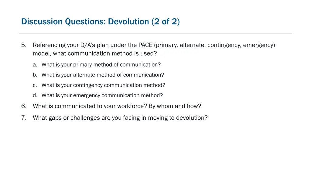 discussion questions devolution 2 of 2