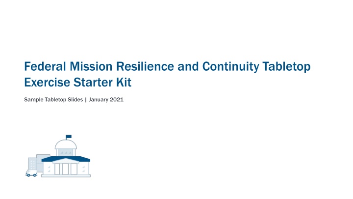 federal mission resilience and continuity