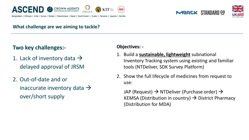 what challenge are we aiming to tackle