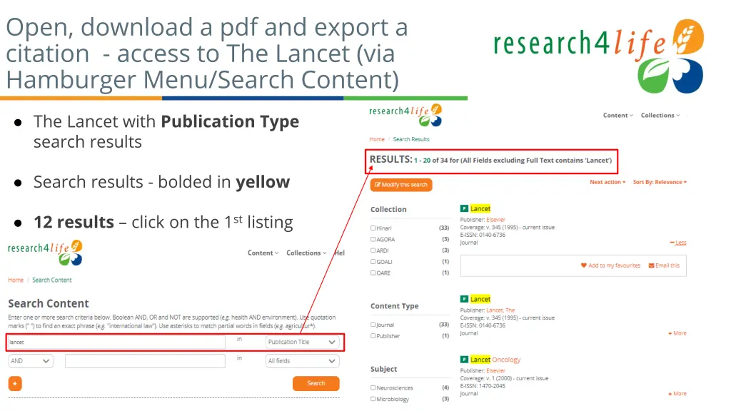 open download a pdf and export a citation access