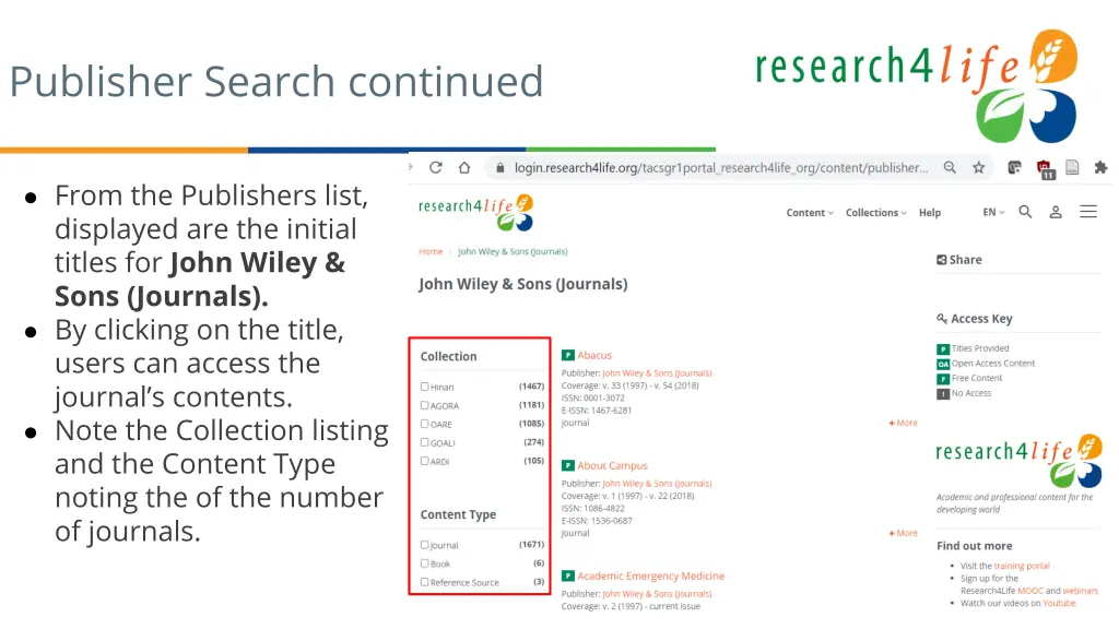 publisher search continued