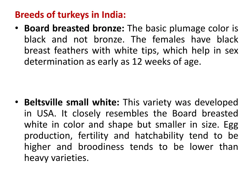 breeds of turkeys in india board breasted bronze