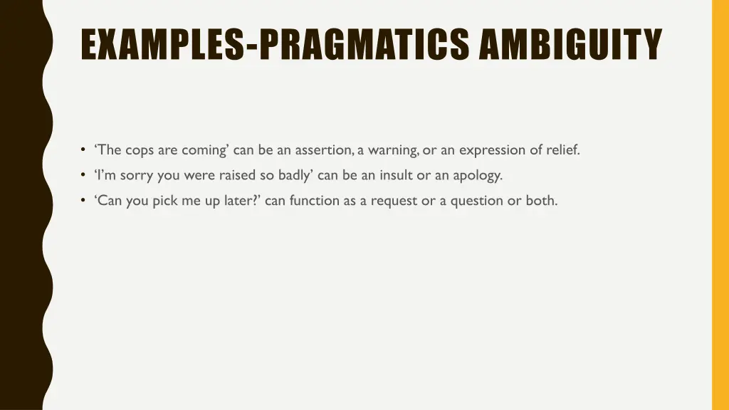 examples pragmatics ambiguity