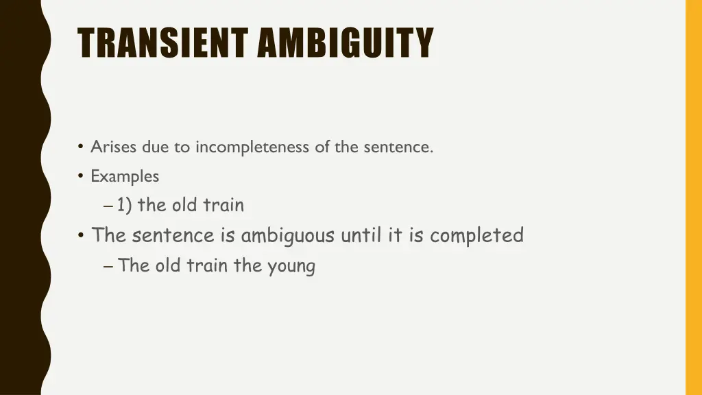 transient ambiguity