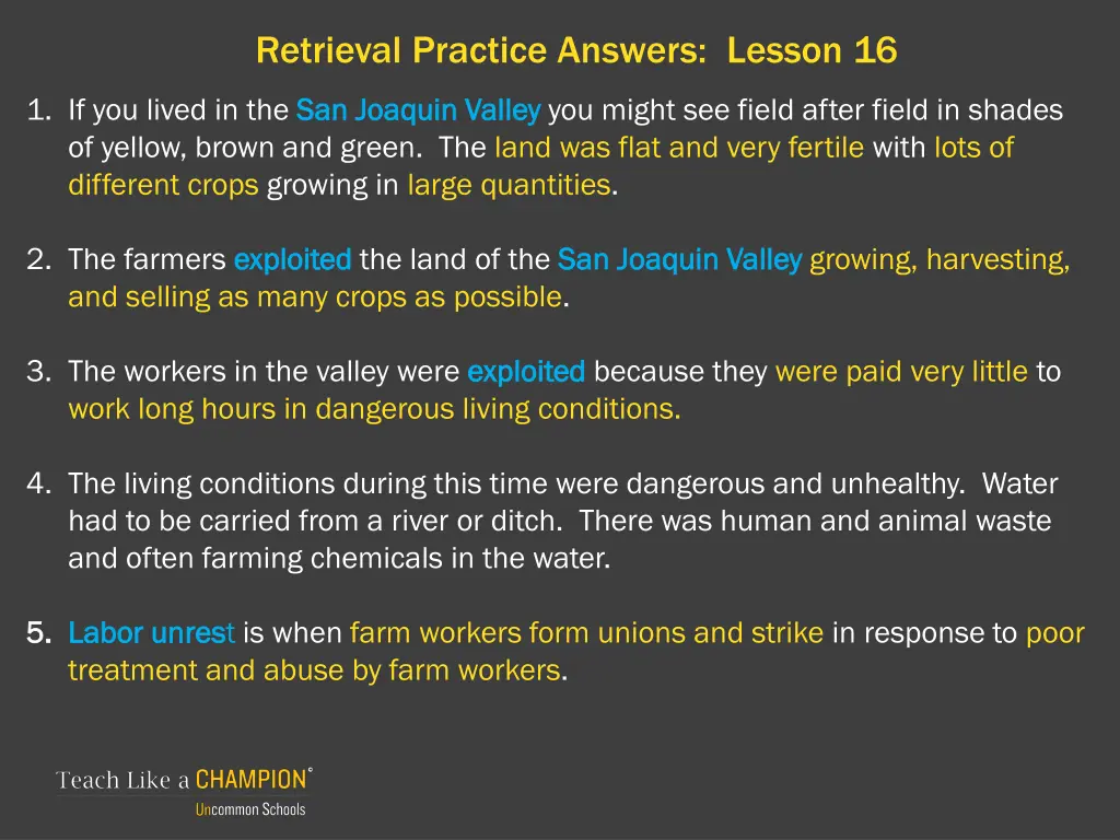 retrieval practice answers lesson 16