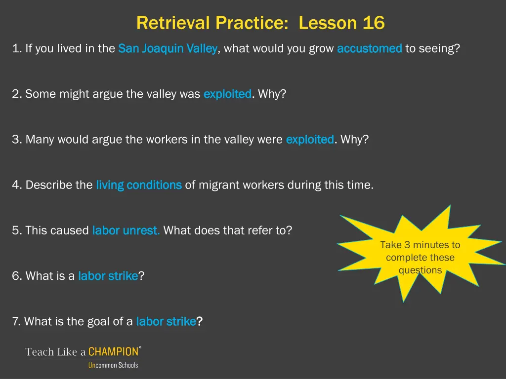 retrieval practice lesson 16