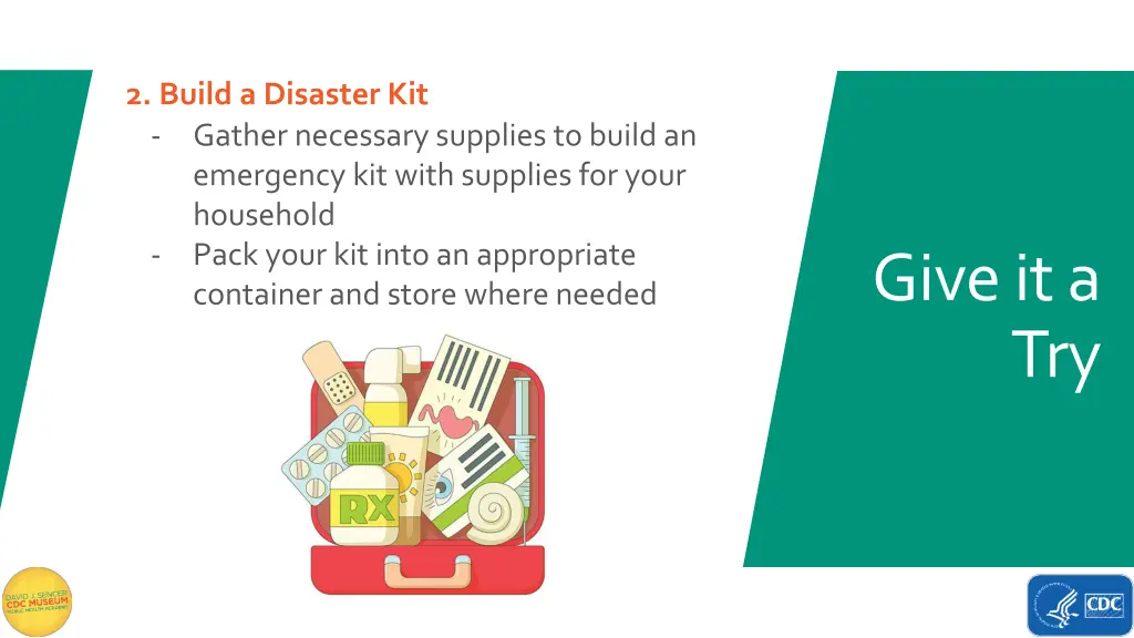 2 build a disaster kit gather necessary supplies